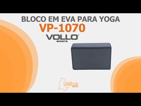 Bloco Em Eva Vollo Vp1070 Para Exercícios De Yoga.