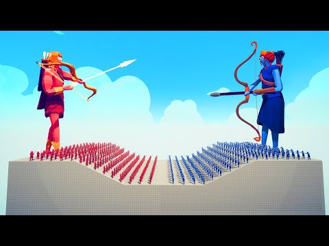 100x RANGED vs 100x RANGED TOURNAMENT | TABS - Totally Accurate Battle Simulator