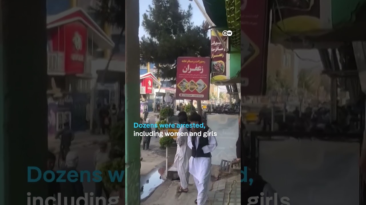 Taliban security forces crack down on women's rights protest in Afghanistan