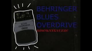 Video thumbnail for Behringer BO300 Blues Overdrive-discontinued! by hovercraft Artifact