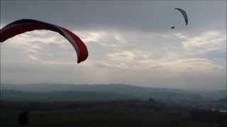 preview picture of video 'U-Cross paragliding Mieroszów Poland, Spirala, Wingover'