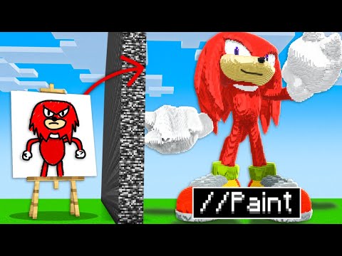 I Cheated Using //PAINT in Minecraft Build Battle
