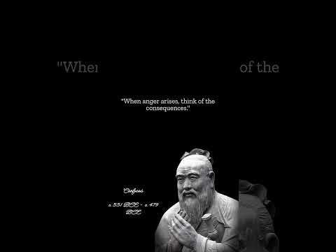 CONFUCIUS - "Anger" #shorts #shortsvideo #shortvideo