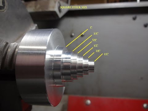 Four jaw chuck super fast setup using this tool.