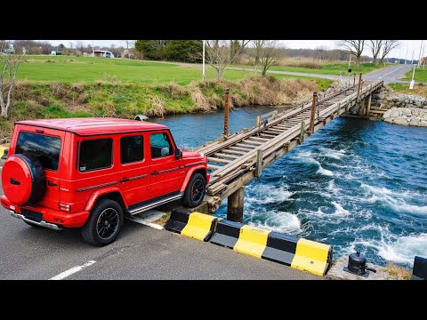 Cars vs Train Track Bridge Challenge #1 in BeamNG Drive!