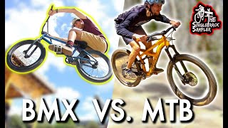 I TOOK MY BMX FRIEND MOUNTAIN BIKING // The Singletrack Sampler
