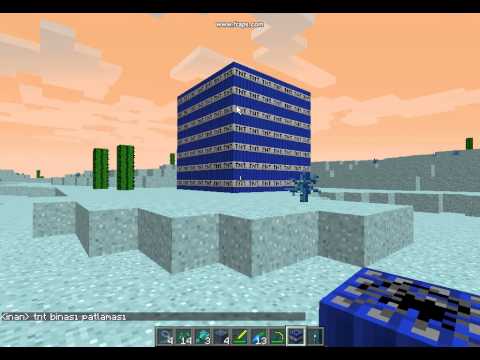 minecraft   tnt  binası patlaması