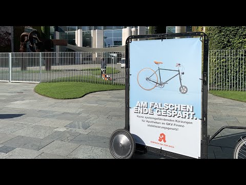 GKV-Finanzstabilisierungsgesetz: ABDA startet Fahrradaktion gegen Kürzungspläne