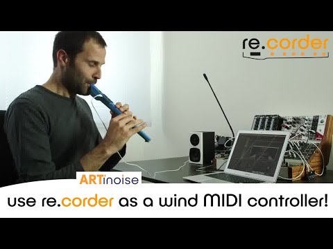 Re.corder as a wind MIDI controller #artinoiserecorder #electronicrecorder #ewi #midicontroller
