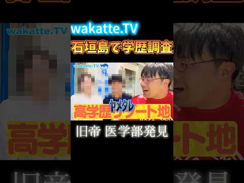【高学歴リゾート地】石垣島でアホ街ック天国【wakatte.TV 切り抜き】