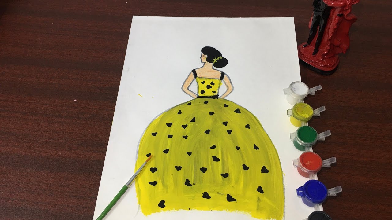 Cute Girl Drawing Fashion Designs Image Sharing Site