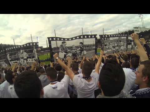 Bordeaux-Nantes(2-1) - TIFO Virage Sud - Fresque joueurs historiques