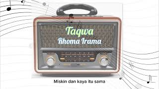 Download lagu Taqwa - Rhoma Irama - Lirik Lagu.m4a (Lagu Lawas - Tema Pesan) mp3