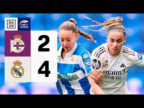 Deportivo Abanca vs Real Madrid CF (2-4) | Resumen y goles | Highlights Liga F