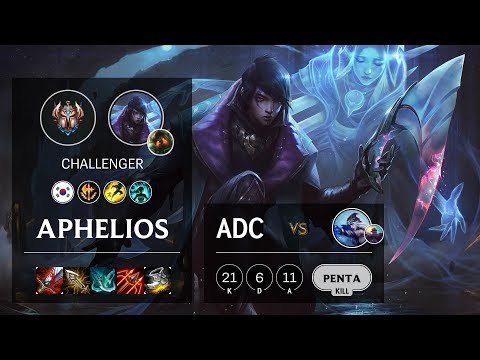 Aphelios ADC vs Ashe - KR Challenger Patch 10.10