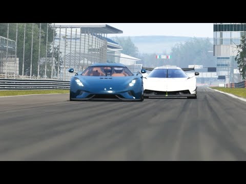 Koenigsegg Jesko vs Koenigsegg Regera at Monza Circuit