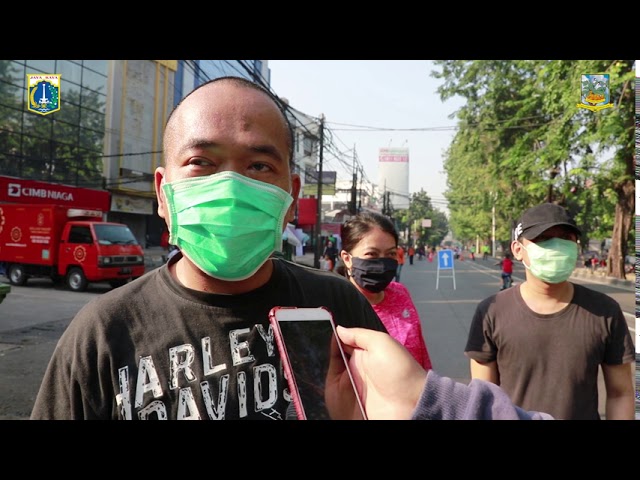 Hari Bebas Kendaraan Bermotor di Jalan Sultan Iskandar Muda Kebayoran Lama
