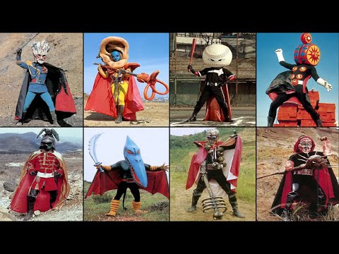 All Gorenger Monsters/Villains