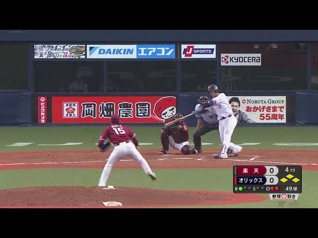 【4回裏】バファローズ・白崎 移籍後初のタイムリーは先制の2点タイムリーヒット!! 2018/8/2 Bs-E