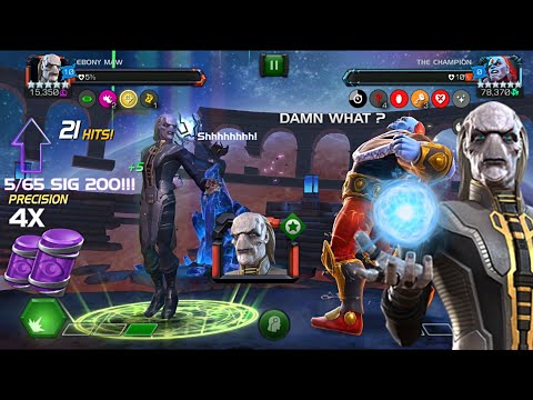 Rank 5/65 Ebony MAW SIG 200! (Buffed) Endgame Content Gameplay - Marvel Contest of Champions