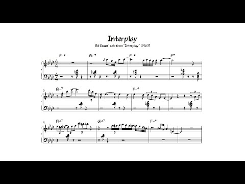 Interplay - Bill Evans transcription