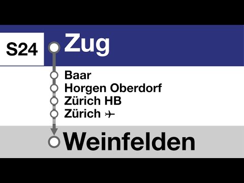 ZVV (SBB) Ansagen » S24 Zug — Weinfelden | SLBahnen