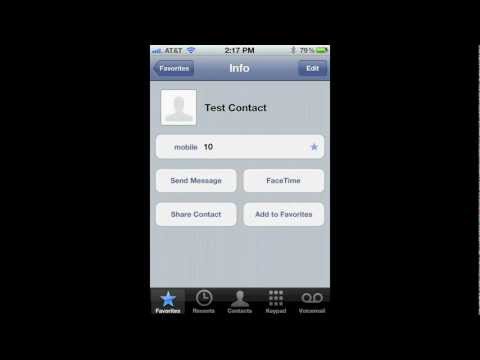 How to add a Photo to a Contact iPhone HD