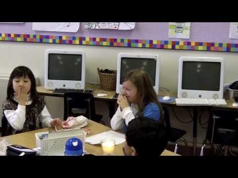 Philippa's class sing happy birthday