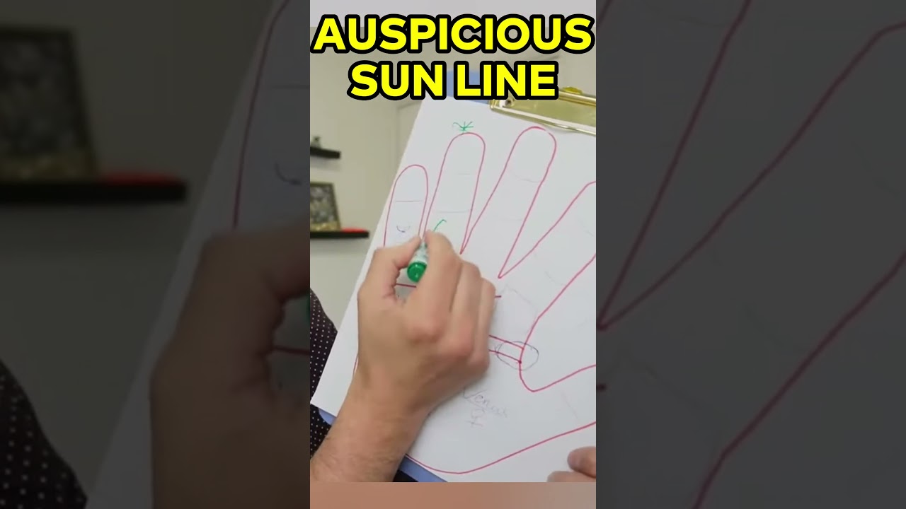 Auspicious Sun Line in Palmistry