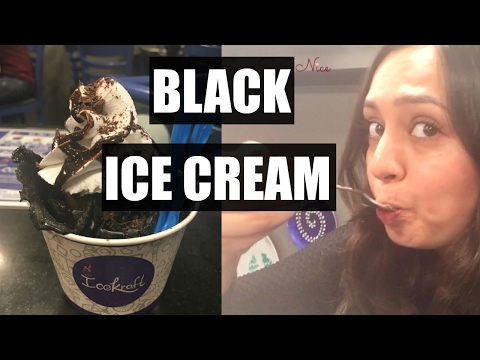 I TRIED BLACK ICE CREAM!