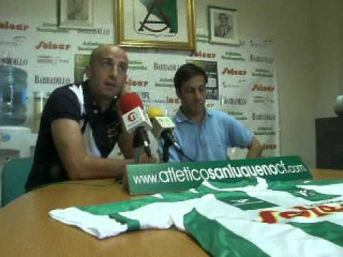 Presentación Diego Castillo (8º Fichaje del AT. Sanluqueño)