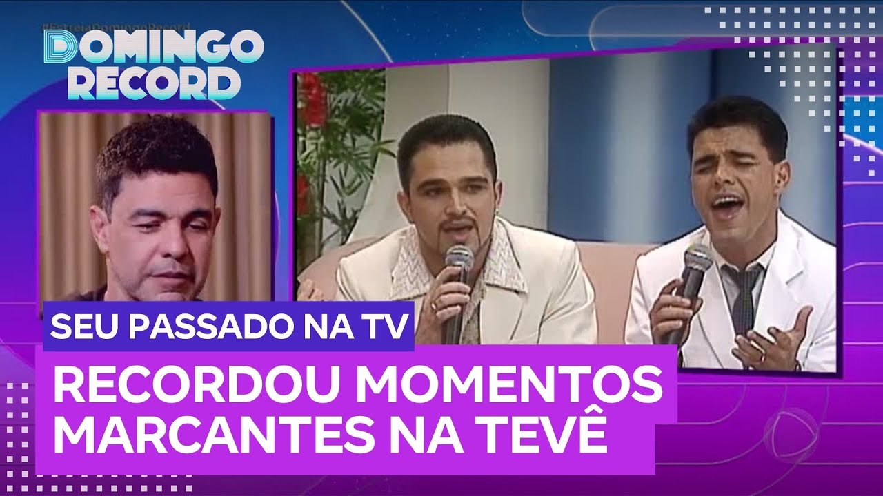 Seu Passado na TV: Zezé Di Camargo relembra momentos icônicos de sua carreira