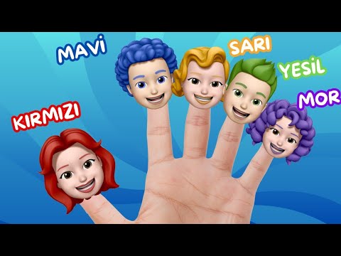 Renkler Parmak Ailesi Çocuk Şarkıları | Renkleri Öğreniyorum | Bebekler İçin Renk Şarkısı