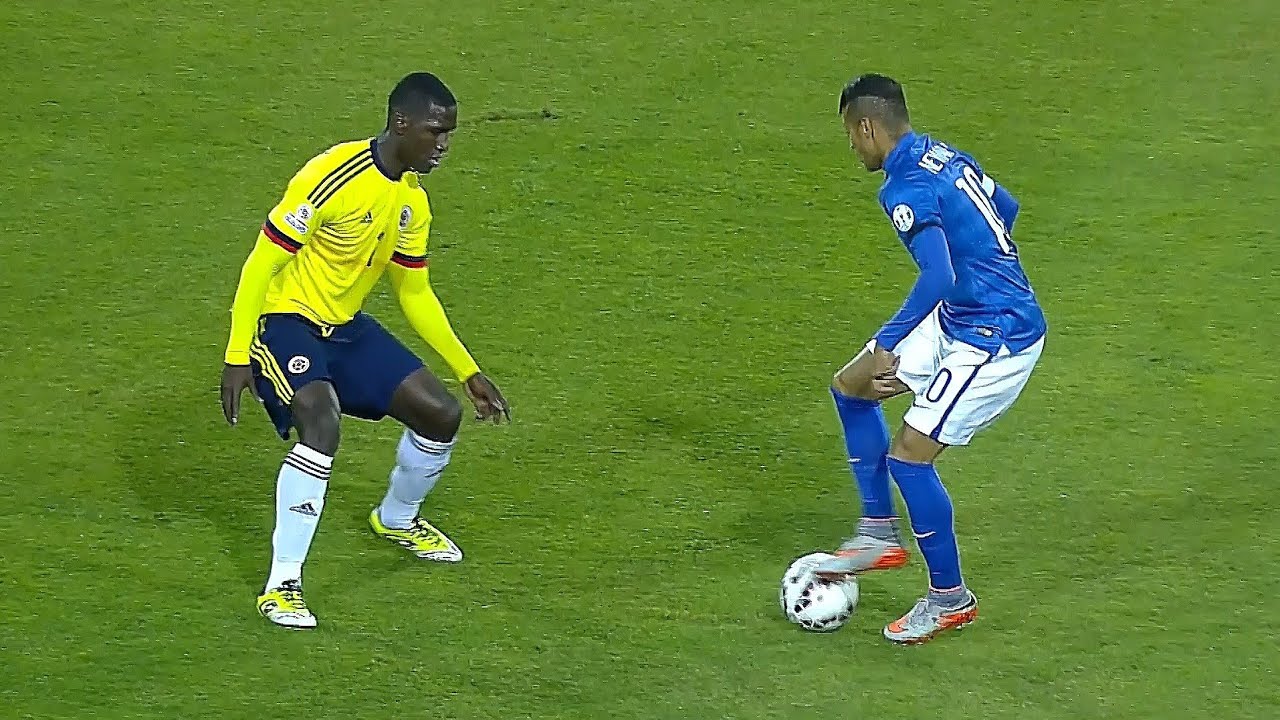 Neymar FRUSTRATED vs Colombia (18/06/2015) English Commentary