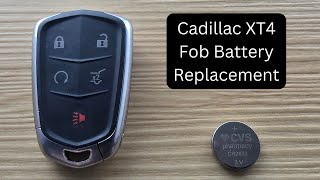How To Replace or Change Cadillac XT4 Remote Key Fob Battery 2019