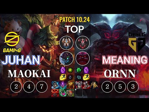 OZ Juhan Maokai vs GEN Meaning Ornn Top - KR Patch 10.24