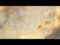 Billboard Top 60 Country Airplay Chart Feb 20 2021