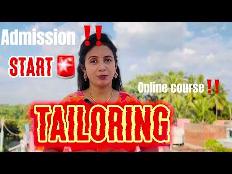 Mega 50% offer!! Online Professional Tailoring Course admission open now WhatsApp 9080987269