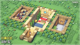 ⚒️ 마인크래프트 건축 강좌:  아름다운 지하 집 집짓기🏡｜Minecraft Tutorial :  Beautiful Underground House Build