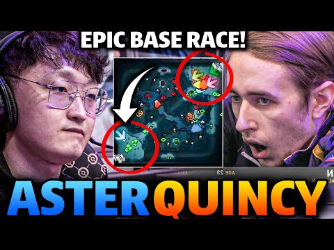 UNBELIEVABLE BASE RACE!! CHINA vs NA - ASTER vs QUINCY CREW TI10 MAIN EVENT