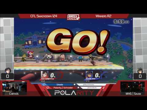 CFL Smackdown 124 WiiU - Corthos (Dark Pit) vs MVG | Salem (Bayonetta) - Winners R2