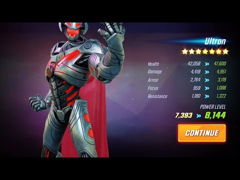 Defeat ultron and get him to 7 star uncut video Dimension 2 matchup #marvel #marvelstrikeforce