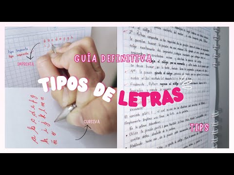 TIPOS DE LETRAS + TIPS PARA MEJORAR TU LETRA| COMO MEJORAR MI LETRA