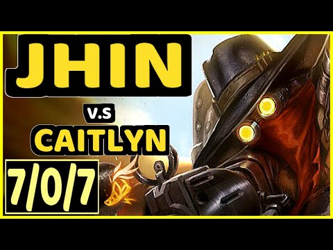 ARIES (JHIN) vs CAITLYN - 7/0/7 KDA BOTTOM ADC CHALLENGER GAMEPLAY - KR