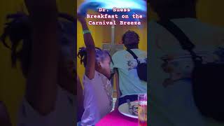 Dr Suess Breakfast on the Carnival Breeze #drsuess #carnival #carnivalcruise