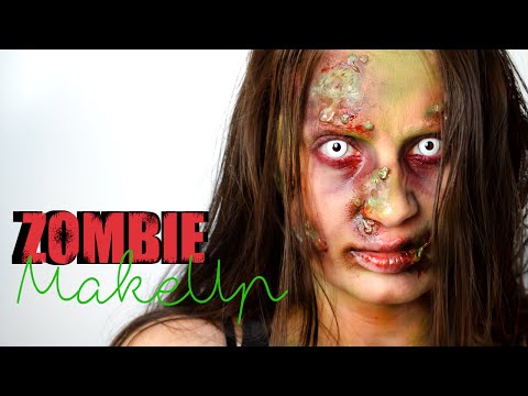 Maquillaje FX Zombie infectado llagas (Tuplast) / Infected Zombie Halloween Makeup