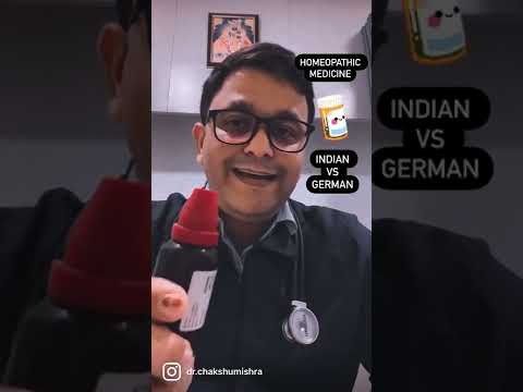 Homeopathic medicine Indian vs German. #homeopathicmedicine #RxHpathy