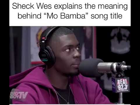 Sheck wesh explique pourquoi le titre du son Mo Bamba