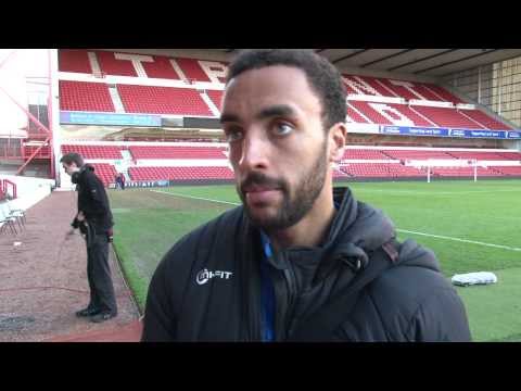 FUNNY: James Perch receives a warm welcome back to Nottingham Forest from Billy Davies