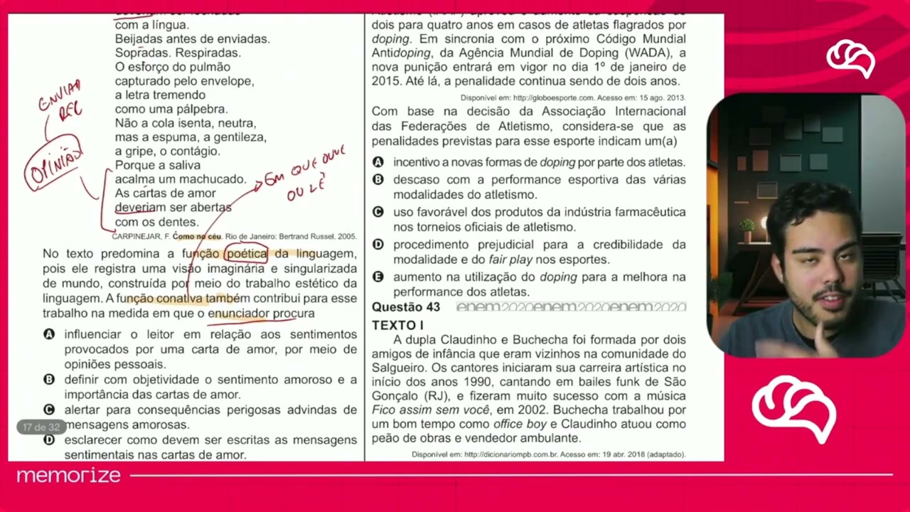 Resolução em Vídeo — Questão 40 ENEM 2020 PPL